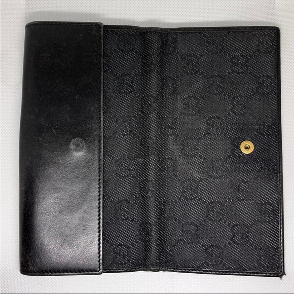 Gucci Long Wallet Black in Preowned / Used Condition - Picture 5 of 8